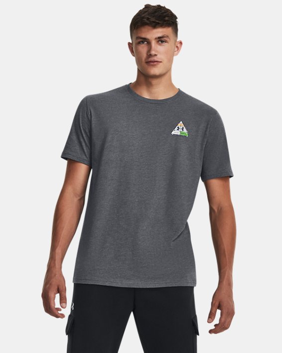 Men's UA Food Pyramid Short Sleeve in Gray image number 0